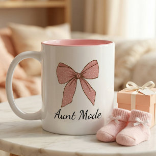 Schwangerschafts-Ankündigungsgeschenk für Tante Bo Zweifarbige Tasse