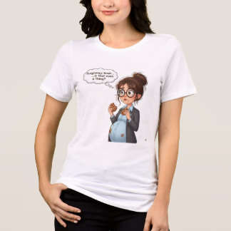 „Schwangerschafts-Gehirn“ Lustiges T-Shirt | Hübsc Tri-Blend Shirt