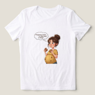 „Schwangerschafts-Gehirn“ Lustiges T-Shirt | Süße  Tri-Blend Shirt