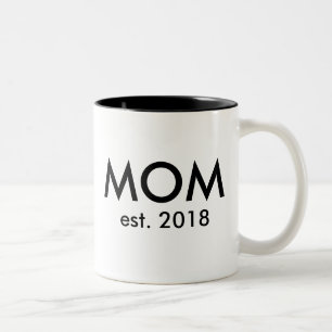 Schwangerschafts-Mitteilungsgeschenk der Zweifarbige Tasse
