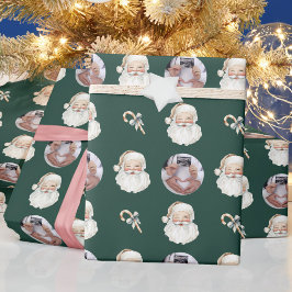 Schwangerschafts-Offenbarung Weihnachtsmann Indivi Geschenkpapier