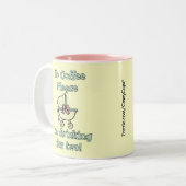 Schwangerschafts-Schale Zweifarbige Tasse (Vorderseite Links)