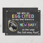 Schwangerschafts-Ultraschall-Mitteilung Ostern Feiertagskarte (Vorne/Hinten)