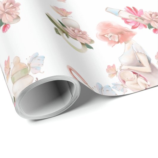 Schwangerschaftsabbruch Geschenkpapier (Rolleneckpunkt)