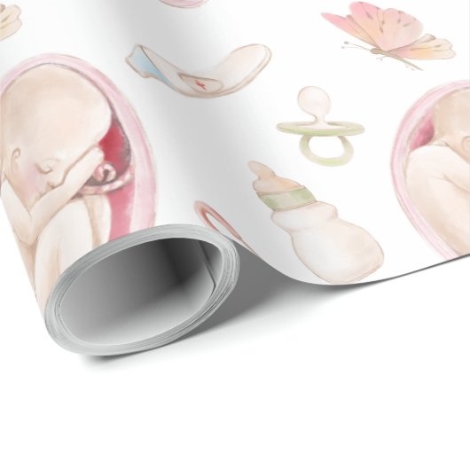 Schwangerschaftsabbruch Geschenkpapier (Rolleneckpunkt)