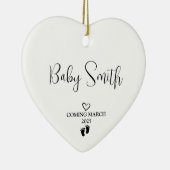 Schwangerschaftsankündigung 2025 keramik ornament (Rechts)