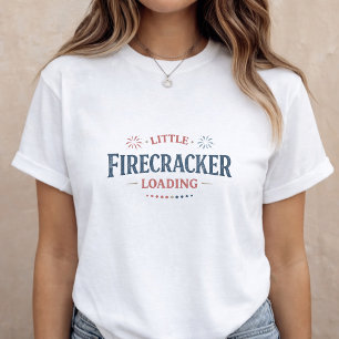 Schwangerschaftsankündigung 4. Juli werdende Mutte T-Shirt