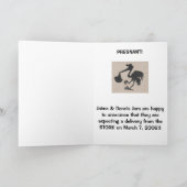 Schwangerschaftsankündigung Ankündigung (Innenseite)