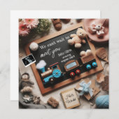 Schwangerschaftsankündigung Ausbildung Thema, sozi Ankündigung (Vorne/Hinten)