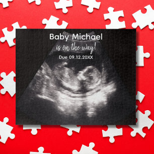 Schwangerschaftsankündigung Baby-Ultraschall indiv Puzzle