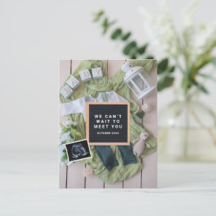 Schwangerschaftsankündigung Baby Willkommenskarte, Postkarte