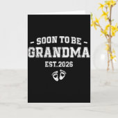 Schwangerschaftsankündigung Bald Oma 2026 Karte (Gelbe Blume)