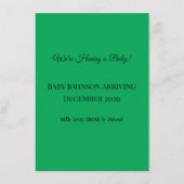 Schwangerschaftsankündigung! Begleitkarte (Vorderseite)