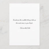 Schwangerschaftsankündigung! Begleitkarte (Rückseite)