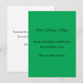 Schwangerschaftsankündigung! Begleitkarte (Vorne/Hinten)