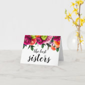 Schwangerschaftsankündigung bei Schwester mit Blum Karte (Gelbe Blume)