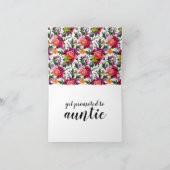 Schwangerschaftsankündigung bei Schwester mit Blum Karte (Innenseite)