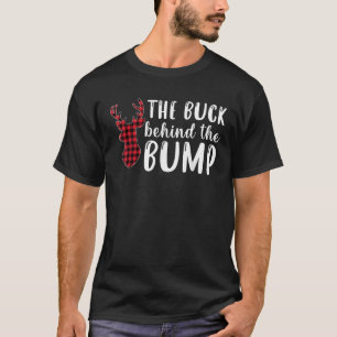 Schwangerschaftsankündigung Buck Hinter dem Bump F T-Shirt