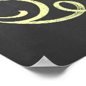 Schwangerschaftsankündigung Chalkboard Sign-I bin  Poster (Ecke)