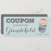 Schwangerschaftsankündigung Coupon für Großkinder Ankündigung (Vorne/Hinten)