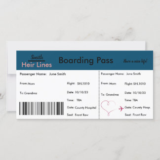 Schwangerschaftsankündigung Dankeskarte