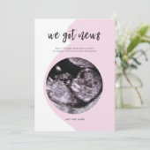 Schwangerschaftsankündigung Einladung (Stehend Vorderseite)