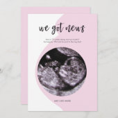 Schwangerschaftsankündigung Einladung (Vorne/Hinten)