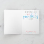 Schwangerschaftsankündigung Feiertagskarte (Innenseite)