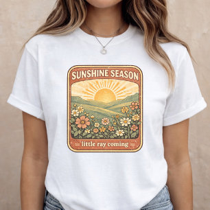 Schwangerschaftsankündigung Florale Sommer-Baby-Of T-Shirt