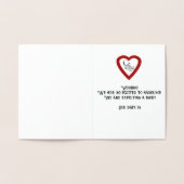 Schwangerschaftsankündigung Folienkarte (Innenseite)