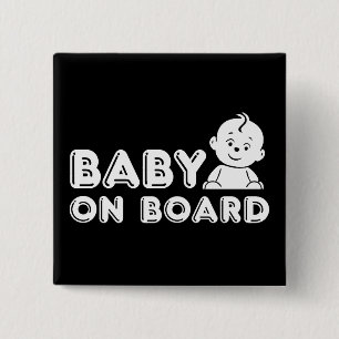 Schwangerschaftsankündigung für Baby an Bord Button