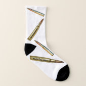 Schwangerschaftsankündigung für Gun-Enthusiast Socken (Rechts - Außen)