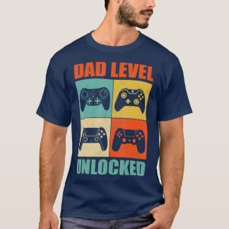 Schwangerschaftsankündigung für Männer Dad Level f T-Shirt