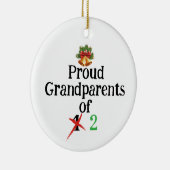 Schwangerschaftsankündigung Großeltern Keramik Ornament (Rechts)