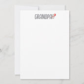 Schwangerschaftsankündigung Großpa niedliches Baby Ankündigung (Rückseite)
