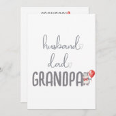 Schwangerschaftsankündigung Großpa niedliches Baby Ankündigung (Vorne/Hinten)