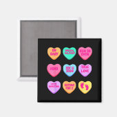 Schwangerschaftsankündigung Herzen Süßigkeiten Val Magnet (Vorderseite/Rückseite)