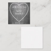 Schwangerschaftsankündigung im Chalkboard-Stil Mitteilungskarte (Vorne/Hinten)