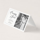 Schwangerschaftsankündigung im klassischen Stil (Vorderseite)