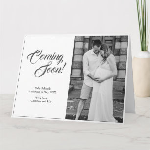 Schwangerschaftsankündigung im klassischen Stil Karte