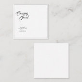 Schwangerschaftsankündigung im klassischen Stil Mitteilungskarte (Vorne/Hinten)