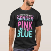 Schwangerschaftsankündigung Keeper of the Gender P T-Shirt (Vorderseite)