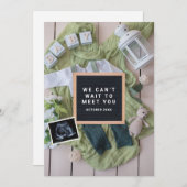 Schwangerschaftsankündigung Kinderkarte, Geschlech (Vorne/Hinten)