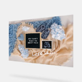 Schwangerschaftsankündigung Kinderkarte, Geschlech Acrylschild (Winkel)