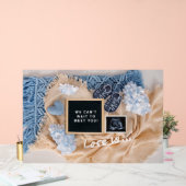 Schwangerschaftsankündigung Kinderkarte, Geschlech Acrylschild (Hochzeit)