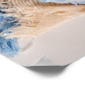 Schwangerschaftsankündigung Kinderkarte, Geschlech Poster (Ecke)