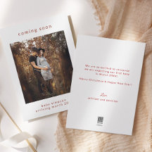 Schwangerschaftsankündigung kommt bald Weihnachtsk