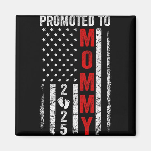 Schwangerschaftsankündigung Mama Est 2025 Passende Magnet (Vorne)