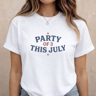 Schwangerschaftsankündigung Mama wird 4. Juli T-Shirt