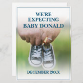 Schwangerschaftsankündigung mit Kinderschuhen (Vorne/Hinten)